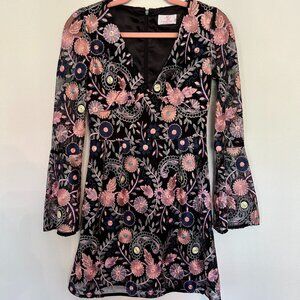 Monique Lhuillier x Anthropologie Dress Sz 0P